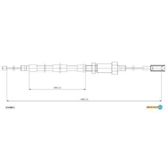 Трос гальмівний FIAT Jumper II all F02-/Ducato II all F 02-/Boxer II all F 02- ADRIAUTO 1102801