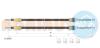 Трос гальмівний SMART Fortwo(2 pcs)R LH-RH  &quot;0,8-1,0 &quot;07&gt;&gt; ADRIAUTO 2702651 (фото 1)