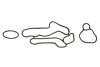 Прокладка масляного радіатора (к-кт) OPEL ASTRA H, J, VECTRA C 1.6, 1.8i AJUSA 77007900 (фото 1)