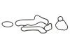 Прокладка масляного радіатора (к-кт) OPEL ASTRA H, J, VECTRA C 1.6, 1.8i AJUSA 77007900 (фото 1)
