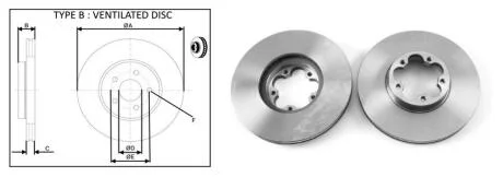 Диск гальмiвний передній (кратно 2) FORD TRANSIT VII (V363) автобус (08/13-) APPLUS APLUS 61653AP