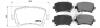 Колодка гальмiвна задн SKODA OCTAVIA III Combi (5E5,5E6) (11/12-) APPLUS APLUS 71159BCAP (фото 1)
