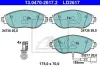Комплект гальмівних колодок ATE 13-0470-2617-2 (фото 1)