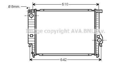 Радіатор BMW 324D/530/730 MT 85-94 (Ava) AVA COOLING BW2096