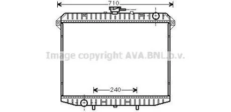 Радіатор охолодження двигуна NISSAN TERRANO II (1993) 2.7 TD (Ava) AVA COOLING DN2148