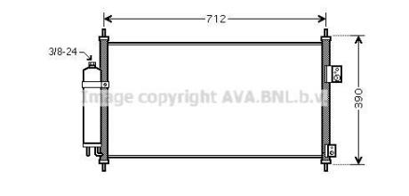 Конденсор (радіатор кондиціонера) AVA AVA COOLING DN5263D