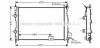 Радіатор охолодження двигуна Nissan Qashqai (06-14) 1.5 DCI AVA AVA COOLING DNA2287 (фото 1)