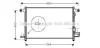 Радіатор кондиціонеру CHEVROLET AVEO 1.5 (AVA) AVA COOLING DW5061D (фото 1)