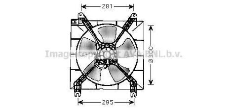 Вентилятор охолодження радіатора AVA AVA COOLING DW7507