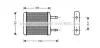 Радіатор обігрівача DAEWOO MATIZ 0.8 MT/AT 98-(AVA) AVA COOLING DWA6024 (фото 1)