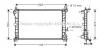 Радіатор охолодження FORD FOCUS I (CAK) (98-) (AVA) AVA COOLING FD2379 (фото 1)