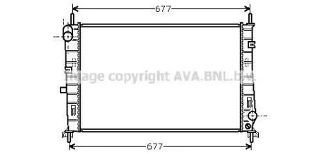 Радіатор охолодження двигуна FORD MONDEO 1997- (Ava) AVA COOLING FDA2165