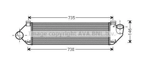 Інтеркулер Focus II 1.6 TDCi * 02/08-(AVA) AVA COOLING FDA4438