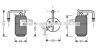 Осушувач кондиціонера Ford Fiesta 1.25-1,6i 01&gt;08 AVA AVA COOLING FDD331 (фото 1)