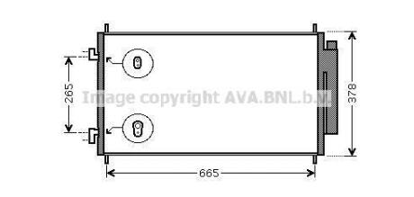 Радіатор кондиціонера Honda CR-V 2,0-2,4i 2,2-CTDI 07> Denso ver. AVA AVA COOLING HD5214D