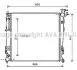Радіатор охолодження двигуна Kia Sportage (10-15) 2,0d 6AT AVA AVA COOLING KAA2214 (фото 1)