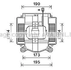 Вентилятор обігрівача салону MB S221 05>13 AVA AVA COOLING MS8669