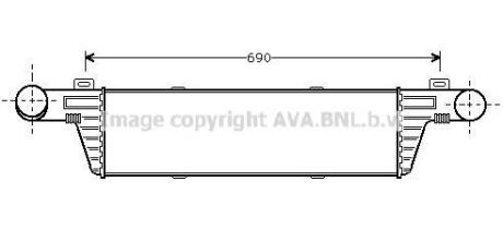 Інтеркулер MB E-Class W210 (98-) AVA AVA COOLING MSA4224