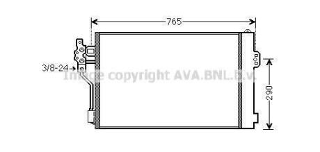 Радіатор кондіционера (AVA) AVA COOLING MSA5484D