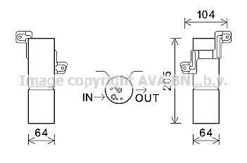 Осушувач кондиціонера MB S221 10/06> AVA AVA COOLING MSD597