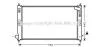 Радиатор охлаждения двигателя Mitsubishi ASX 1,6-2,0i 10>, Lancer 1,5-2,0i 07> AVA COOLING MTA2207 (фото 1)