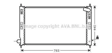 Радіатор охолодження двигуна LANCER7/OUTLANDER 07- (Ava) AVA COOLING MTA2207