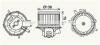 Вентилятор обігрівача салону PSA Jumper Boxer 06&gt; manual AC AVA AVA COOLING PE8406 (фото 1)