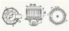 Вентилятор обігрівача салону PSA Jumper Boxer 06> manual AC AVA AVA COOLING PE8406 (фото 1)