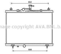 Радіатор охолодження двигуна AVA AVA COOLING RT2603