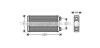 Радіатор обігрівача OPEL MOVANO/ RENAULT MASTER 03&gt;10 (AVA) AVA COOLING RTA6457 (фото 1)