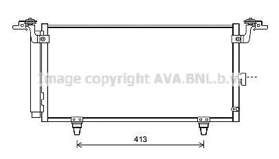 Радіатор кондиціонера Subaru Outback, Legacy (09-) AVA AVA COOLING SU5084D