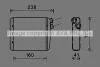 Радіатор обігрівача салону Volvo S60 (10-), S80 (06-), XC60 (08-),XC70 (07-)/Range Rover Evoque (11-) AVA AVA COOLING VOA6163 (фото 1)