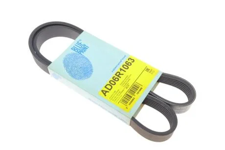 Ремінь генератора поліклиновий BLUE PRINT AD06R1063