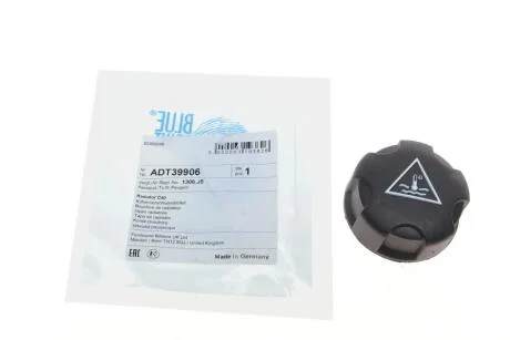 Кришка бачка розширення охолоджуючої рідини BLUE PRINT ADT39906