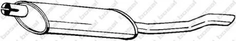 Глушитель задняя часть NEX BOSAL 141-005