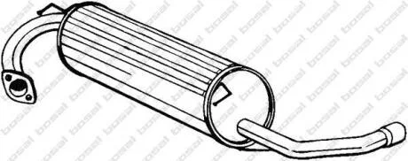 Глушник задня частина TOYOTA RAV 4 97-00 (278-839) BOSAL 278839