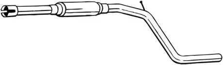 Глушник середня частина DACIA SANDERO 08-12 (281-949) BOSAL 281949