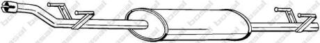 Глушник передня частина MERCEDES-BENZ SPRINTER 00-06 (288-231) BOSAL 288231