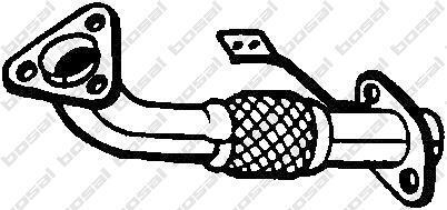 Труба приймальна (гофра) Nissan NP300 08-, Nissan Navara 05-10 BOSAL 700163