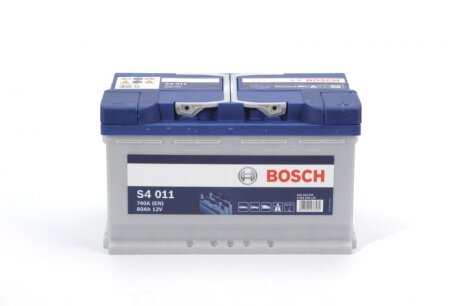 Акумулятор 12В/80Аг/740А/18,69кг BOSCH 0 092 S40 110