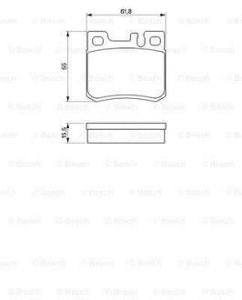 Гальмівні колодки дискові BOSCH 0 986 424 358