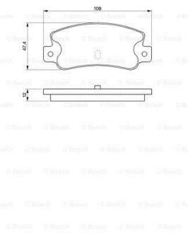 A_Колодки гальмівні дискові ALFA ROMEO 164/FIAT Croma90 -98 BOSCH 0986461770