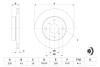 Диск гальмівний TOYOTA Yaris P1 \&#039;\&#039;F \&#039;\&#039;99-05 BOSCH 0986479244 (фото 5)