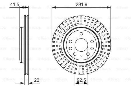 A_Диск гальмівний FIAT/OPEL/SAAB Croma/Signum/Vectra/9-3 \'\'R BOSCH 0986479950