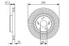 Диск гальмівний HONDA Civic Hatchback \&#039;\&#039;F \&#039;\&#039;11&gt;&gt; BOSCH 0 986 479 B02 (фото 9)