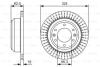 Диск гальмівний DODGE/HYUNDAI H100/H-1 \'\'R \'\'2,5 \'\'08>> BOSCH 0986479U29 (фото 1)
