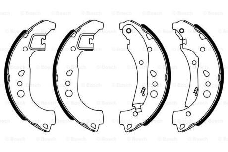 A_Колодки гальмівні барабан AUDI/SEAT/SKODA/VW \'\'17>> -\' BOSCH 0986487959