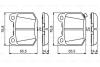 A_Колодки гальмівні дискові SUBARU Forester &quot;R &quot;12&gt;&gt; BOSCH 0986494865 (фото 1)