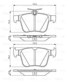 ДИСКОВI КОЛОДКИ ЗАДНI BOSCH 0 986 495 346