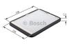 A_Фільтр салону 2061 RENAULT Megane \&#039;\&#039;95-04 BOSCH 1987432061 (фото 1)